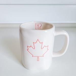 Rae Dunn Mug - Canadian Maple Leaf and Eh?